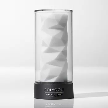 Мастурбатор Tenga 3D Polygon белый - фото 4