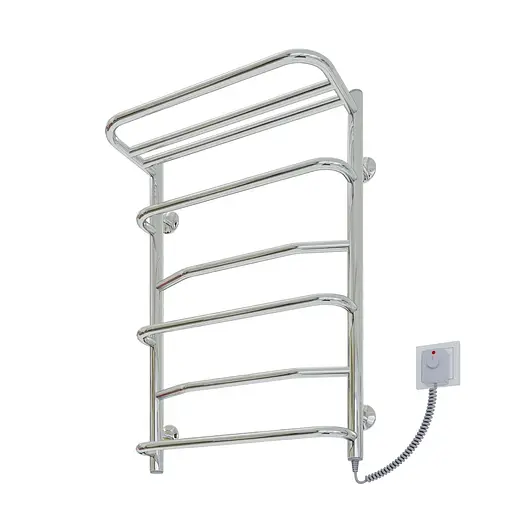 Электрический полотенцесушитель Kosser Лотос 700x500/6 ЕR рег. ДЛ01ER, Хром, Правое - фото 1