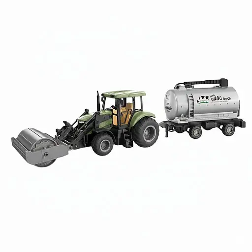 Трактор на радіокеруванні 1908-1 AT зелений з цистерною, керування з додатка, Bluetooth, акумулятор 3.7 V