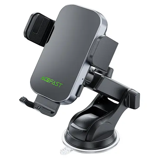 Автотримач для телефона ACEFAST D53 wireless charging car holder with electric clamp for dashboard Black - фото 1