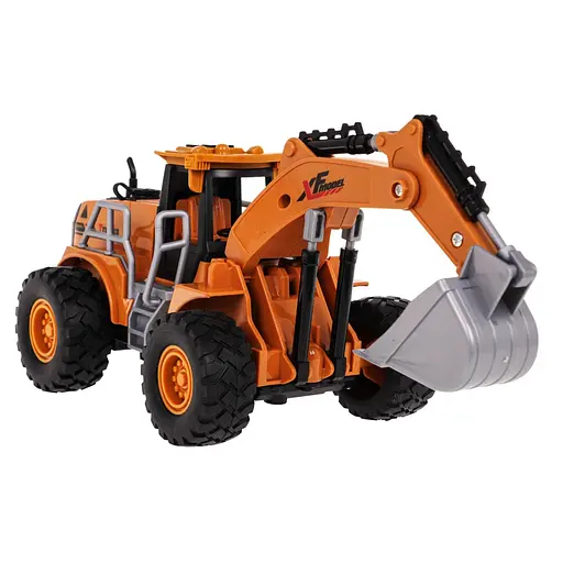 Экскаватор Ramiz с дистанционным освещением и функцией дыма желтый MDP268-1A - фото 6