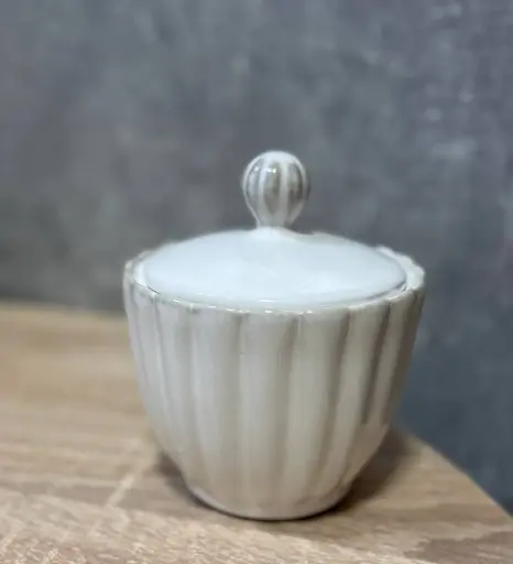 Керамічна цукорниця Lene Bjerre серії Camille 250 мл Біла - фото 4