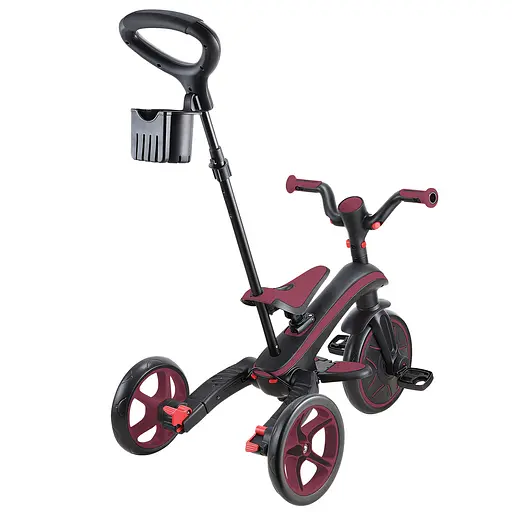 Велосипед детский Globber Explorer Trike Foldable 4в1 до 20 кг бордовый (732-202-2) - фото 8