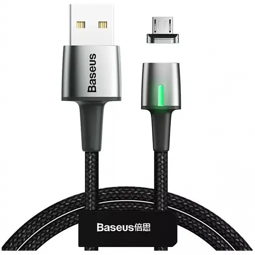 Кабель-перехідник Baseus Magnetic USB Lightning CALXC-A01 1 м чорний