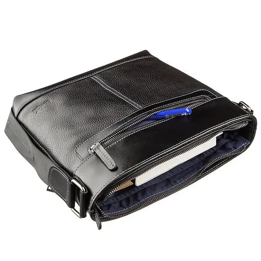 Кожаная сумка мужская SHVIGEL 25,5х27,5х7 см sum0014936 - фото 5