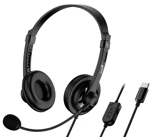 Наушники HS-230U USB-C Black Genius teh0021832 - фото 3