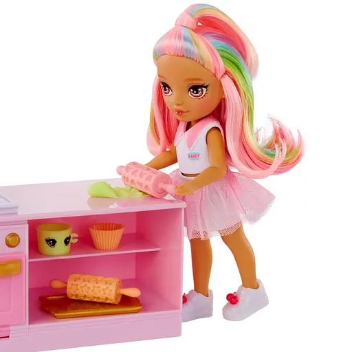 Игровой набор с куклой серии Littles Кондитерская Кэнди Rainbow High 522058 - фото 5