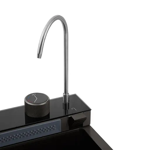 Кухонна мийка Kroner KRP Schwarze - SET7546ARTHM PVD (3.0/0.8 мм) CV033375, Чорний - фото 12