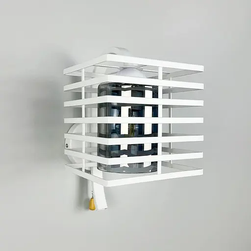 Металлические бра в стиле Лофт в белом корпусе 30х16 см с плафоном Line F Арт. 12391/1W WT+GR - фото 5