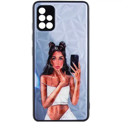 TPU+PC чохол Prisma Ladies для Samsung Galaxy A51 Black in White - фото 2