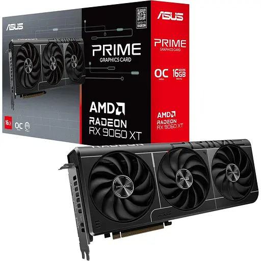Видеокарта ASUS AMD Radeon RX 9060 XT 16GB PRIME OC (PRIME-RX9060XT-O16G) (GDDR6, 128 bit, PCI-E v5.0 x16) - фото 9