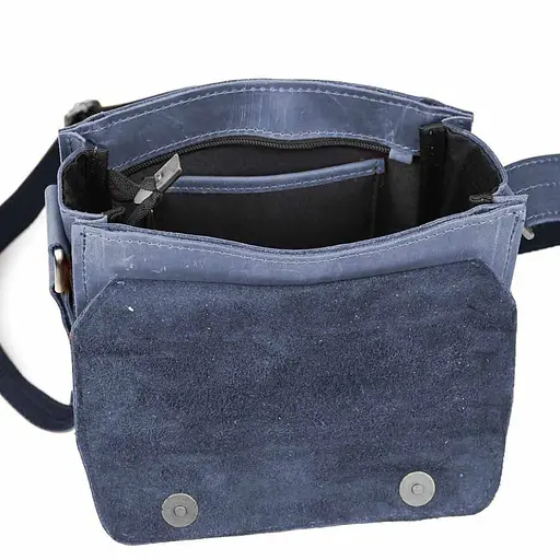 Мужская кожаная сумка через плечо TARWA 26х22х6 см sum0028374 - фото 9