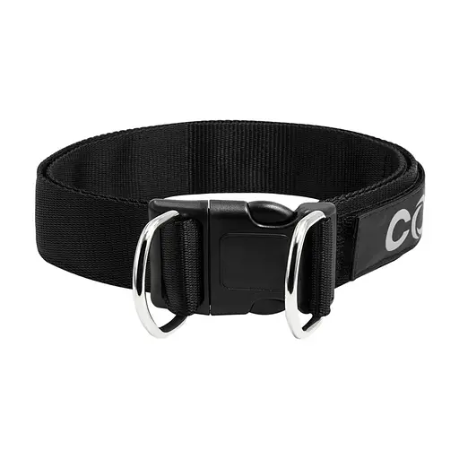 Нашийник з нейлону "POLICE" №2 регульований на липучці (ширина 25мм довжина 30-55см) чорний - фото 2
