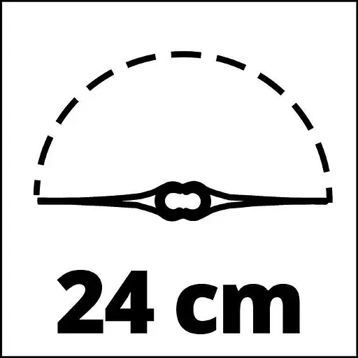 Триммер садовый аккумуляторный Einhell GC-CT 18/24 Li P-Solo (3411104) - фото 3