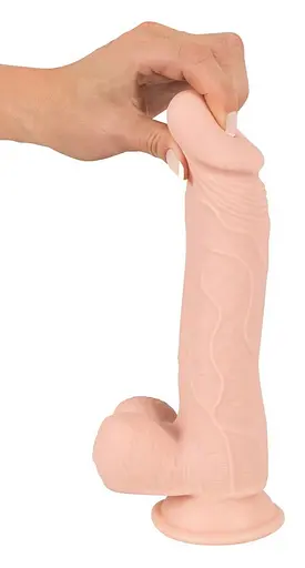 Фалоімітатор Orion Nature Skin Medium Bendable 24 см тілесний - фото 7