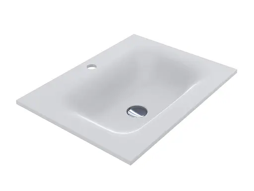 Умивальник Miraggio Jessel 600 matt 0000747, Білий матовий - фото 4