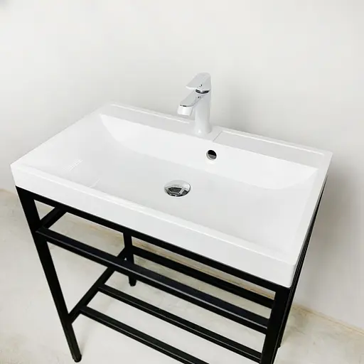 Раковина Adamant умывальник STRENG NEW искусственный камень прямоугольная - фото 4