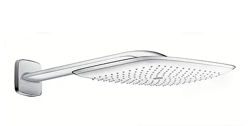 Верхний душ Hansgrohe PuraVida Overhead shower 400 1jet с держателем со стены хром 27437000, Хром - фото 1