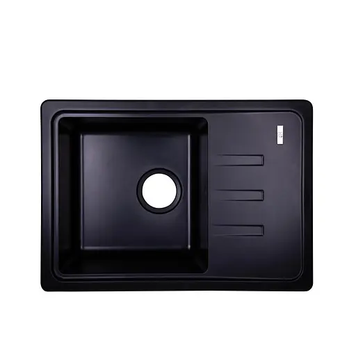 Кухонная мойка Lidz 620x435/200 ANT-15 (LIDZANT15780500200), Черный - фото 1