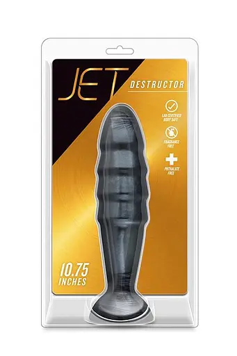 Анальна пробка Jet Destructor 27.3 см (чорний) - фото 2