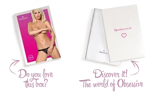 Кружевные танга с доступом Obsessive 828-THC-1 crotchless thong черные S/M - фото 8