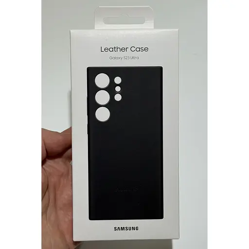 Оригінальний шкіряний чохол Samsung Leather Case для Samsung Galaxy S23 Ultra (6.8") Black EF-VS918LBEGRU - фото 3