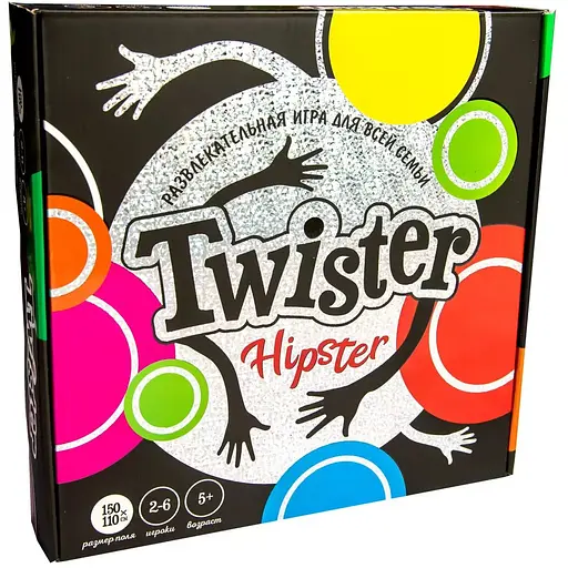 Развлекательная игра Твистер Twister-hipster на русском языке (30325)