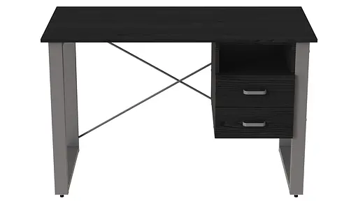 Письмовий стіл із ящиками Ferrum-decor Оскар 750x1200x700 метал Сірий ДСП Сосна Кембра 16 мм (FRD-103270)