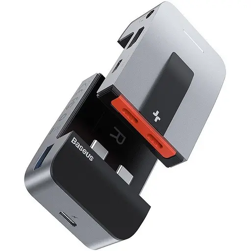 USB-хаб Baseus Armor Age Type-C Bracket Multifunctional Hub Adapter Space Gray (CAHUB-AJ0G) [72636] - фото 2