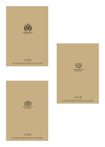 Комплект 3 шт общих тетрадей. Тетрадь Школярик А4 80 л. в линию 5209 4823088220995 - фото 1