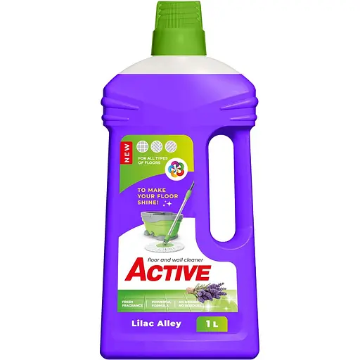Засіб для чищення підлоги та стін Active Lilac Alley Floor Cleaner 1 л
