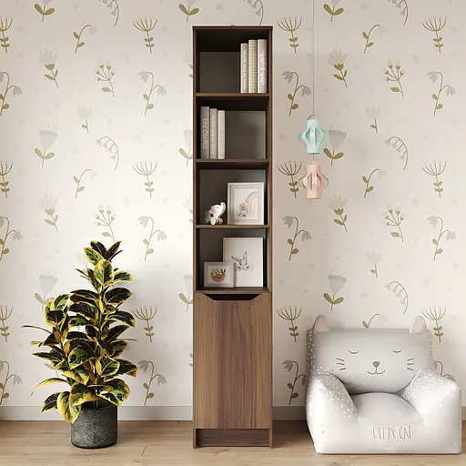 Пенал с открытыми полками 1Д Лилу 40x40x210 см Дуб янтарный (MBS-1396) - фото 2