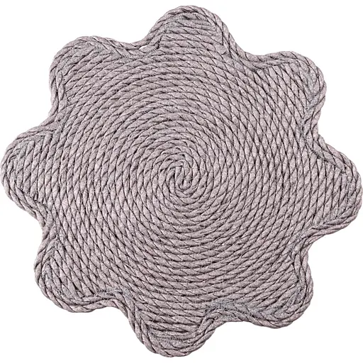 Коврик для сервировки стола Yiwu Rattan 38 см серый HP-35-1G - фото 1