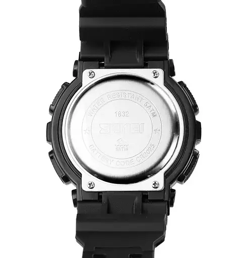 Часы мужские наручные Skmei 1832 (Черный с красным) - фото 5