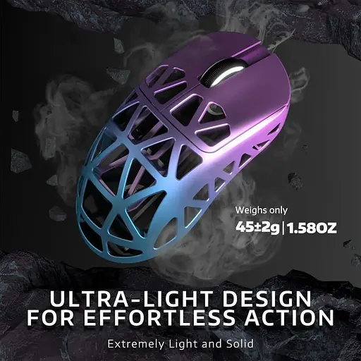 Мышь Attack Shark R2 Magnesium Alloy 8K Purple (AS-6972792470375-P) - фото 5