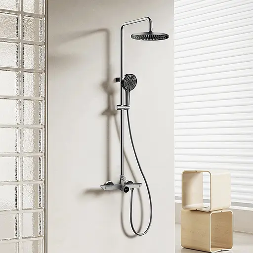 Душова система для зовнішнього монтажу Nett для душу WGr-19, графіт - фото 3