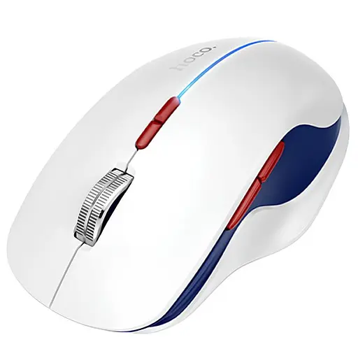 Миша бездротова Hoco GM40 Dixon Bluetooth + 2.4G Space White - фото 1