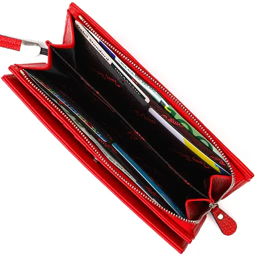 Кожаный женский кошелек Tony Bellucci 19х10х2 см acs0026999 - фото 5