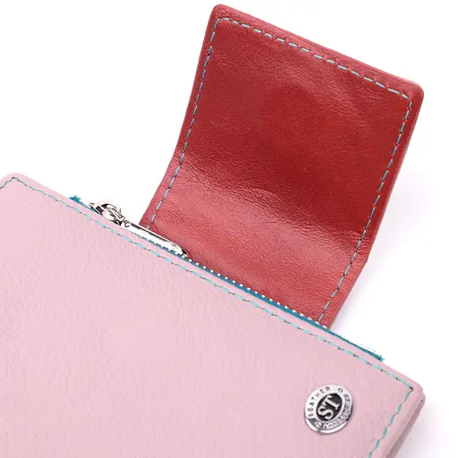 Кожаный женский кошелек ST Leather 9х12х1.5 см acs0028364 - фото 3