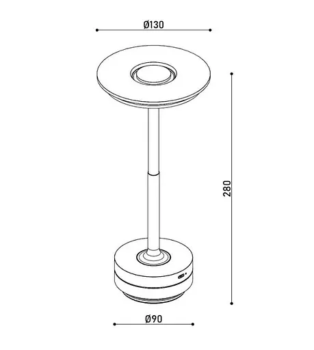 Настольная лампа с аккумулятором KLOODI DECO TA-5V CLA CCT GD - фото 4