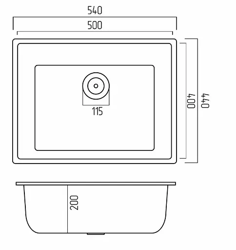 Кухонна мийка Platinum 5444 OASIS (SP000030764) - фото 5