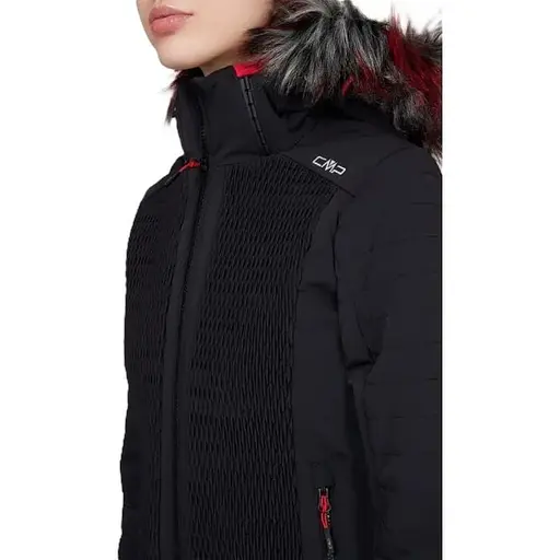 Куртка CMP Woman Jacket Zip Hood Black S (1097-30W0666-U901 38) - фото 3
