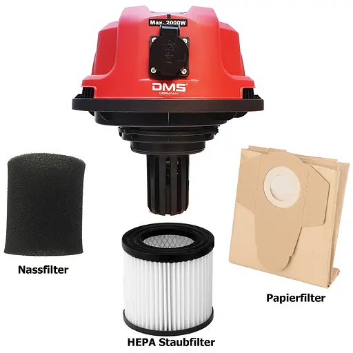 Промисловий пилосос DMS NTSC-30 Red 30 л - фото 5