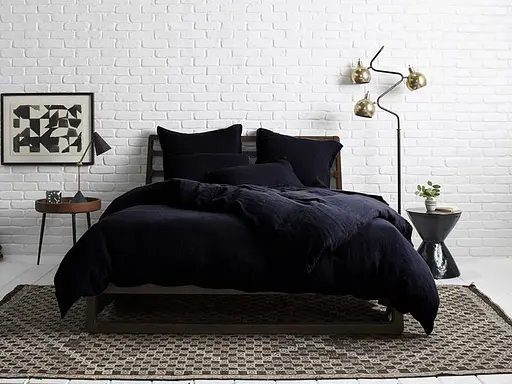 Пододеяльник 200х220 см микрофибра черного цвета 327228