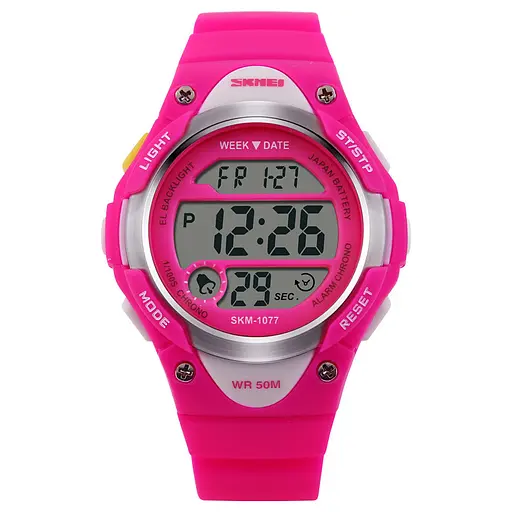 Часы наручные детские Skmei 1077 Pink, 1077RS (15884)