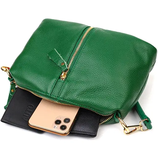 Сумка кожаная женская Vintage 24х15х9.5 см sum0022697 - фото 7