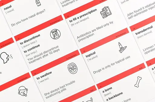 Настільна гра English Student Картки для вивчення медичної англійської мови English Student Medical English (укр.) (59123251) - фото 7