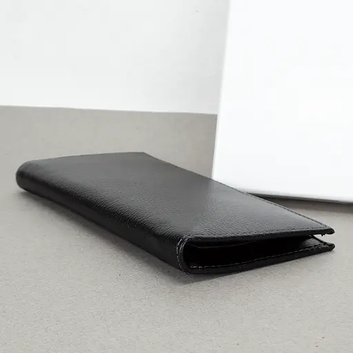 Портмоне мужское кожаное на магните RG 6022-A вертикальное черное - фото 3