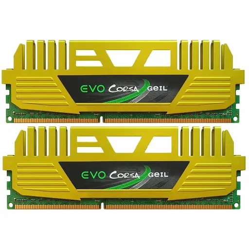 Оперативна пам'ять GEIL DDR3 16GB (2x8GB) 1333 Mhz GOC316GB1333C9DC EVO CORSA CL 9 Desktop Memory Kit Б/В