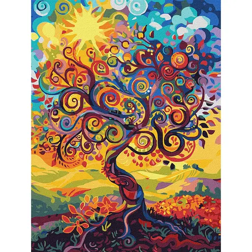 Картина за номерами "Древо буття" KHO5140, 30х40 см